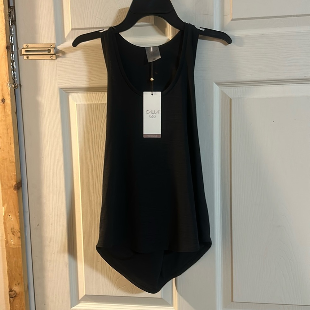 CALIA WOMEN’S TWIST BACK TANK: BLACK: NEW WITH TAGS: SIZE XS